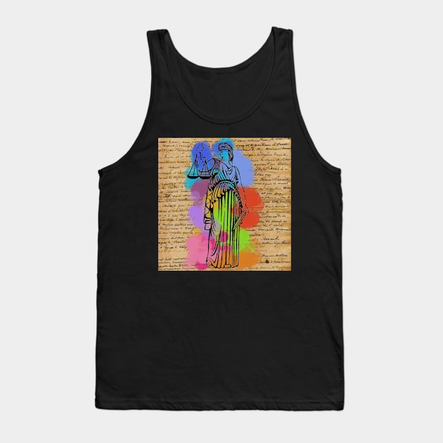 Justice and Law Tank Top by Art by Ergate
